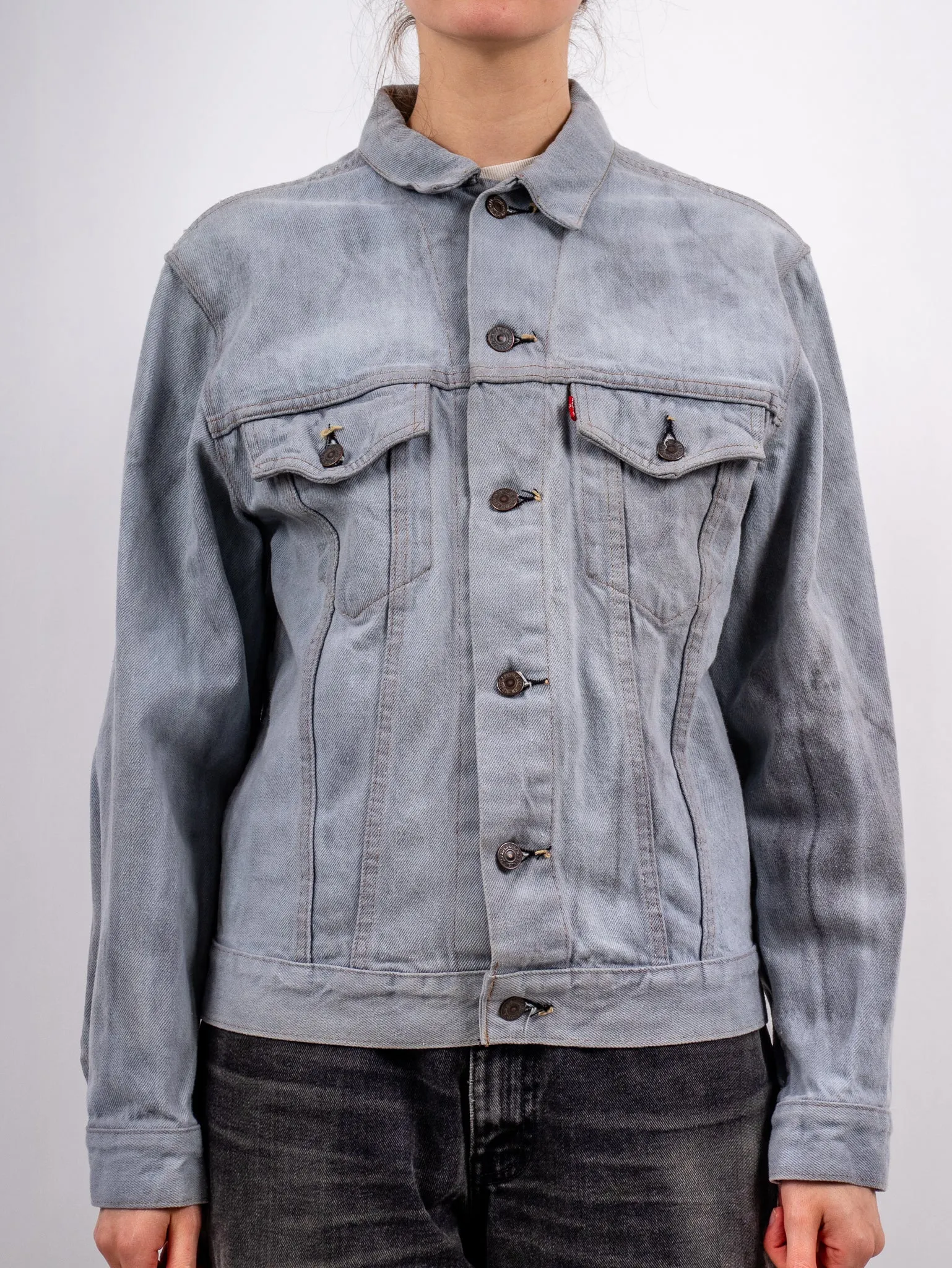 LEVIS overdyed denim trucker jacket