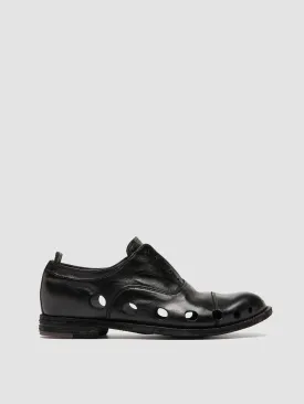 LEXIKON 546 - Black Leather Oxford Shoes