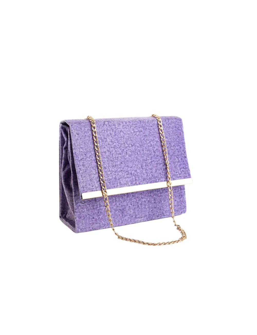 Lilac Textured Clutch