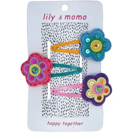 Lily and Momo - English Garden Flowers Hair Clips