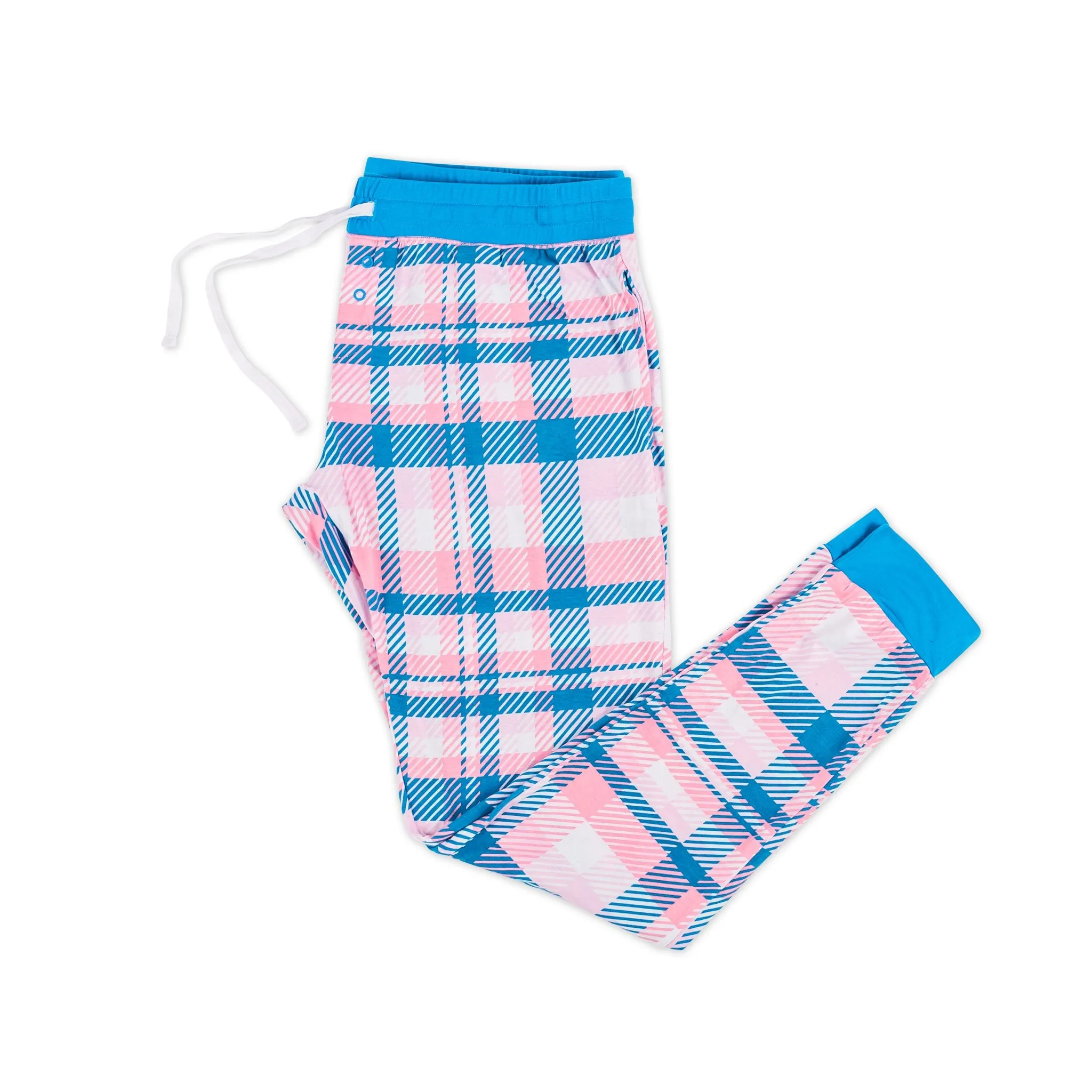 Little Sleepies Rosy Plaid Two-Piece Women's Bamboo Pajama Set