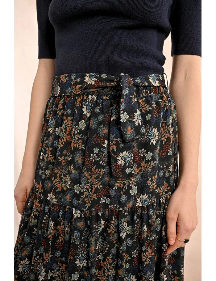 Long floral skirt