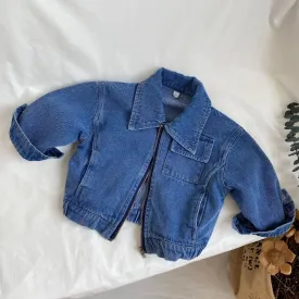 Long-Sleeved Loose Retro Denim Jacket