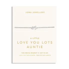 Love You Lots Love You Auntie Silver Plated Bracelet 7700