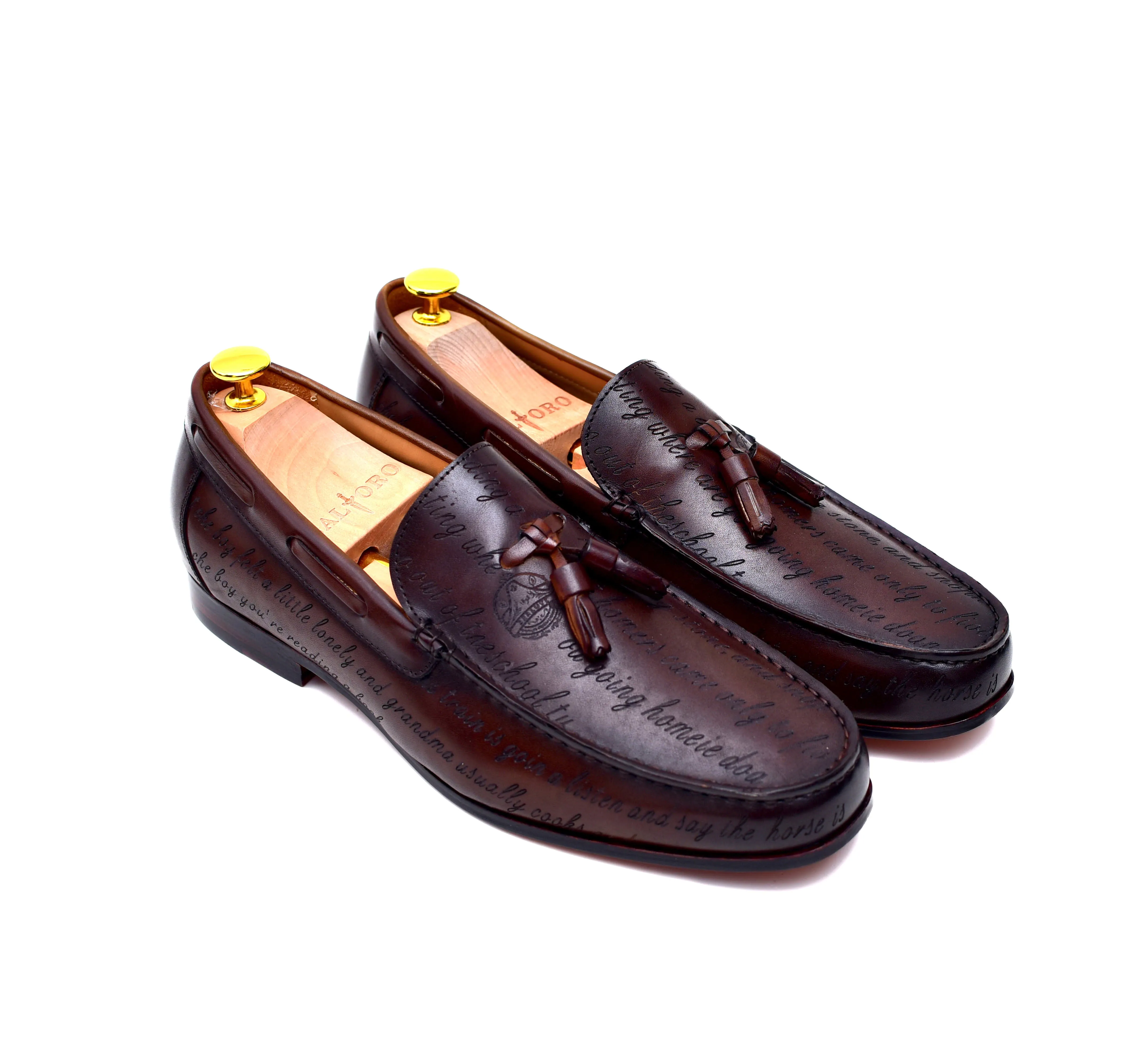 Lucca II - Brown Leather Tassel Loafers