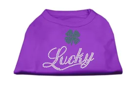 Lucky Rhinestone Shirts Purple XL (16)