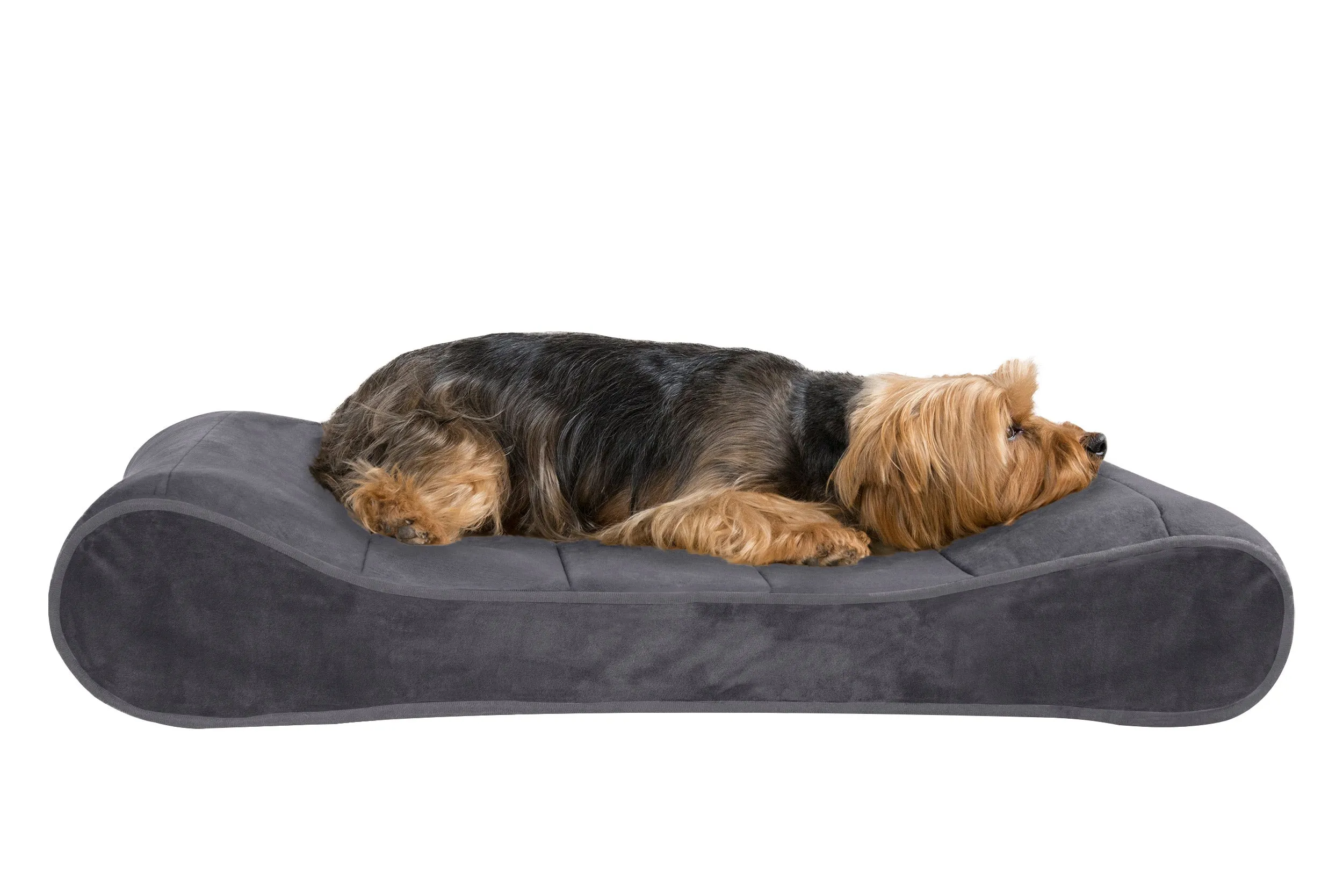 Luxe Lounger Contour Dog Bed - Microvelvet