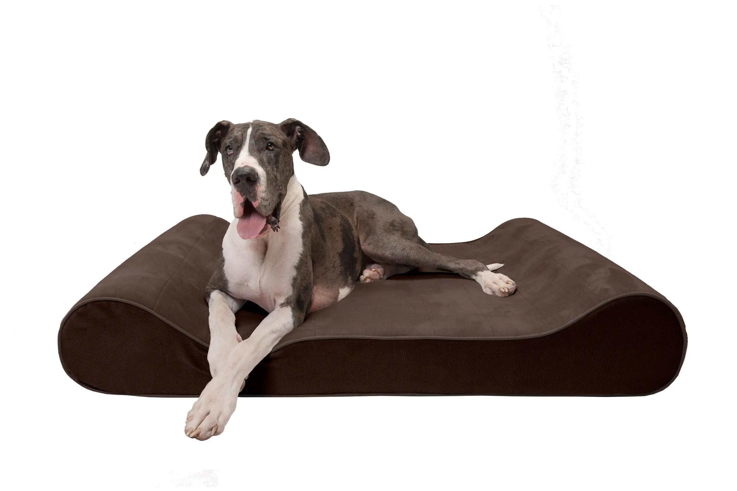 Luxe Lounger Contour Dog Bed - Microvelvet