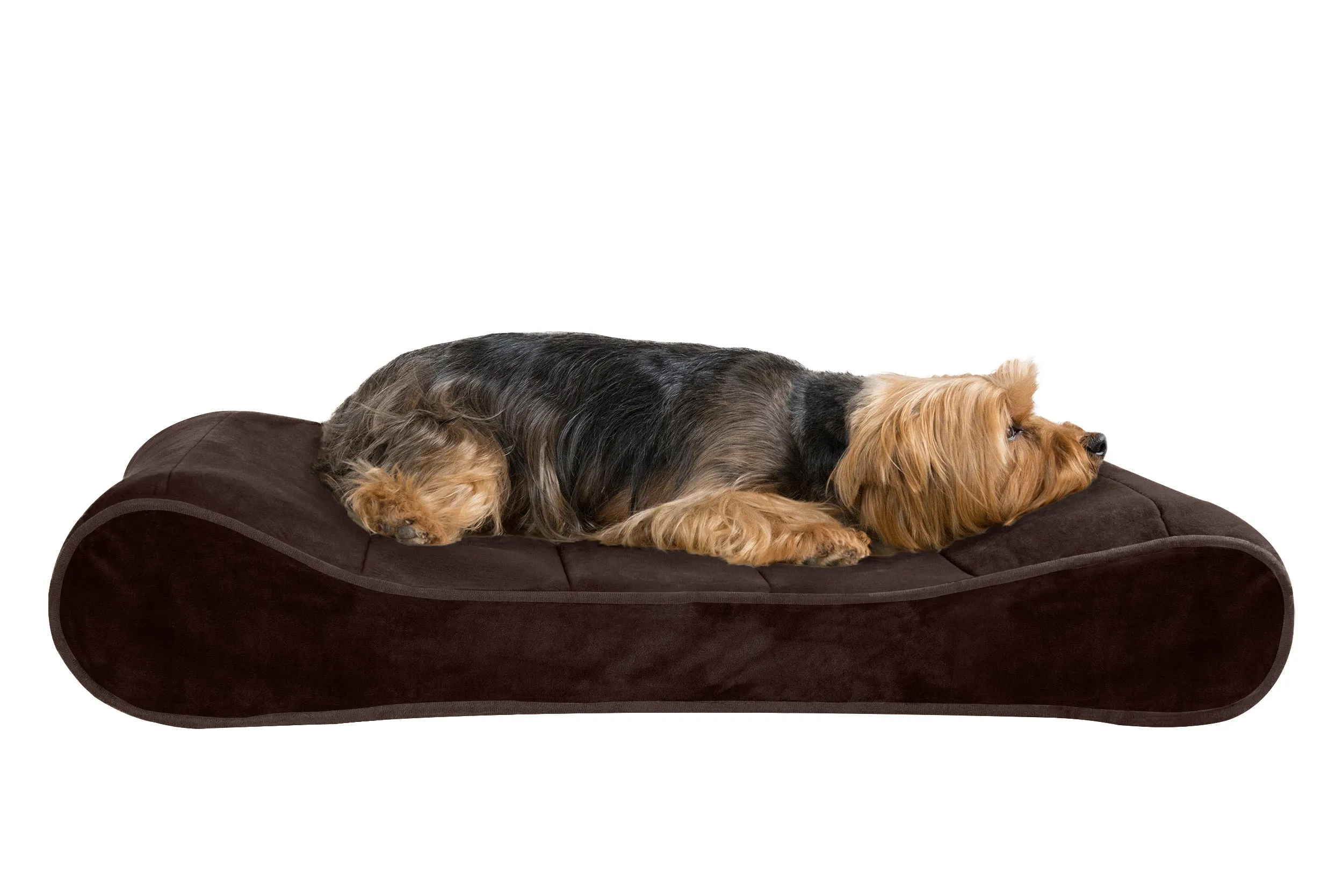 Luxe Lounger Contour Dog Bed - Microvelvet