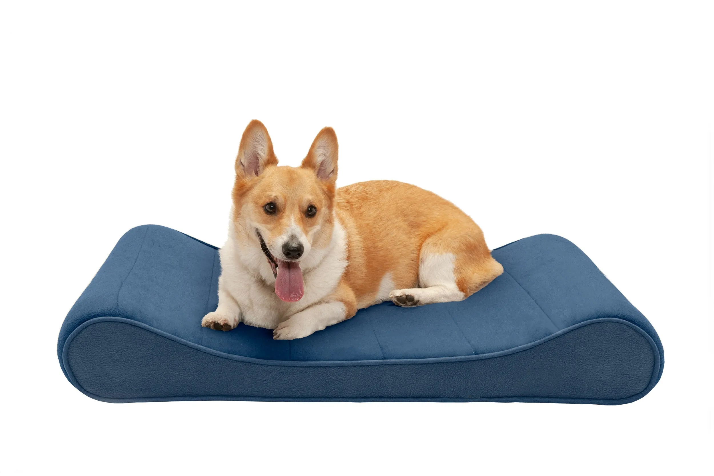 Luxe Lounger Contour Dog Bed - Microvelvet