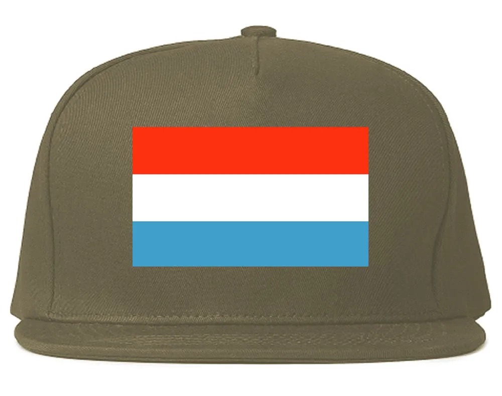 Luxembourg Flag Country Printed Snapback Hat Cap