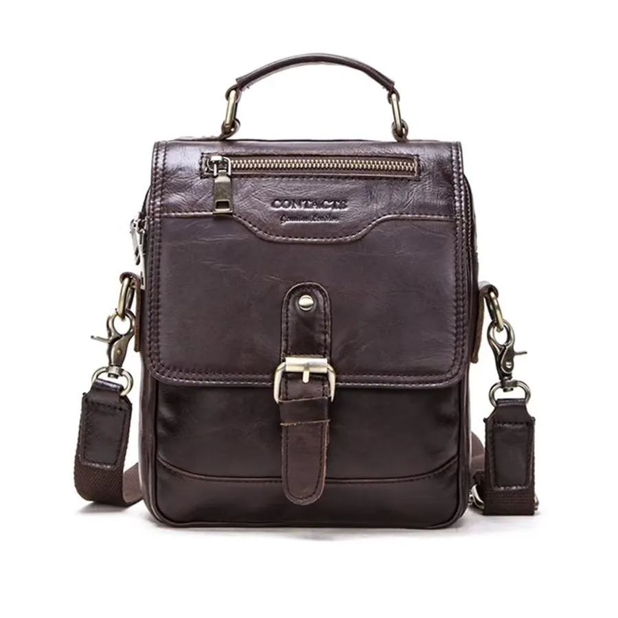 Luxury Crossbody Messenger Bag: Crazy Horse Rugged Collection