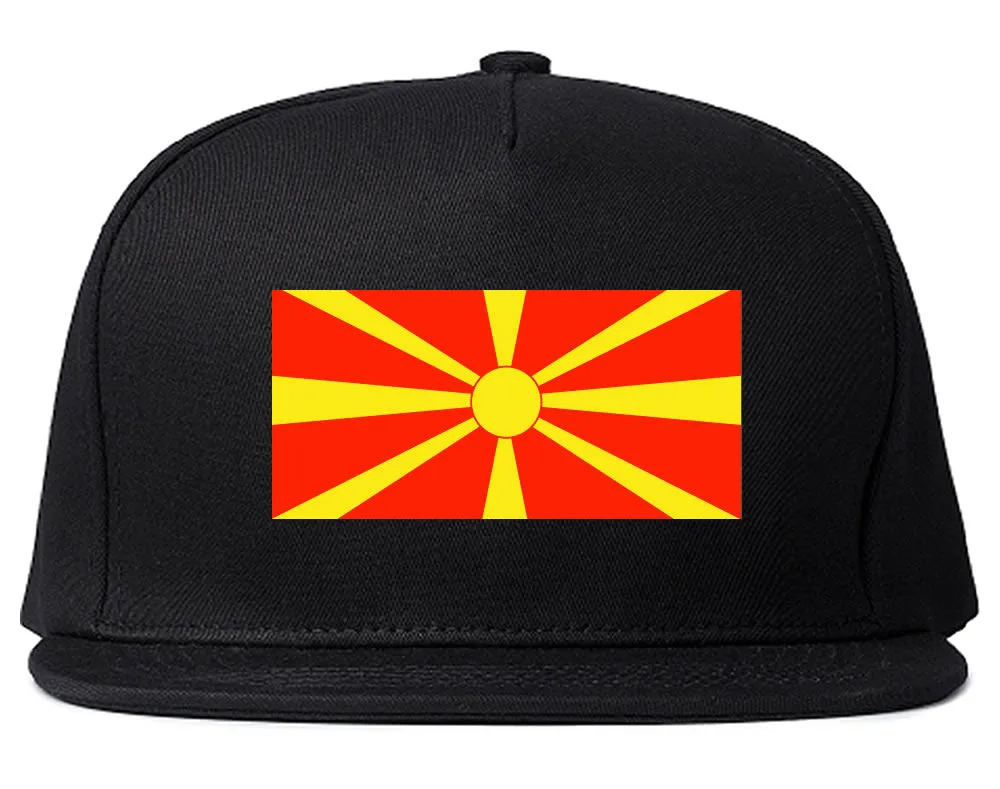 Macedonia Flag Country Printed Snapback Hat Cap