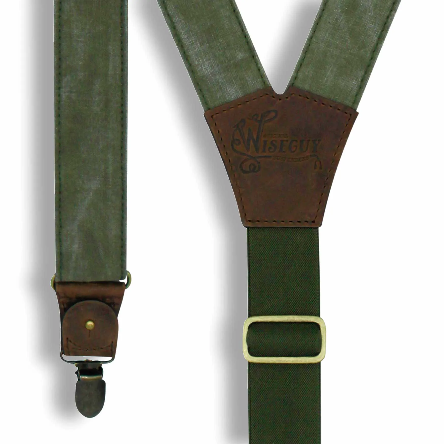 Mad Dog Green Wide Suspenders No. C6101