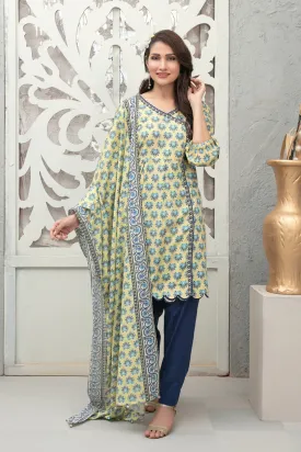 Mahjabeen by Tawakkal Stitched 3 Piece Digital Printed Lawn Collection'2022-D-6749