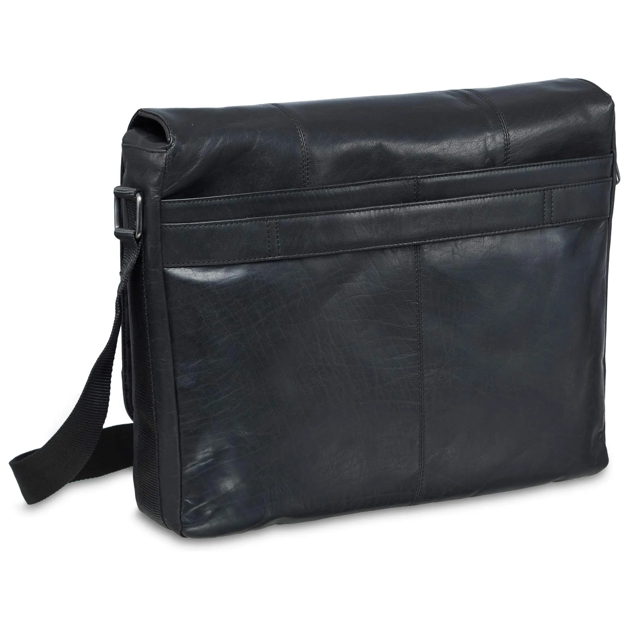 Mancini Leather Messenger Bag for 15” Laptop / Tablet