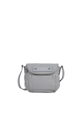 Marc Jacobs Preppy Mini Nylon Messenger Crossbody bag In Rock Grey M0012909