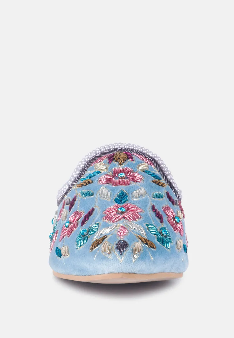 Marcella Embroidered Mules