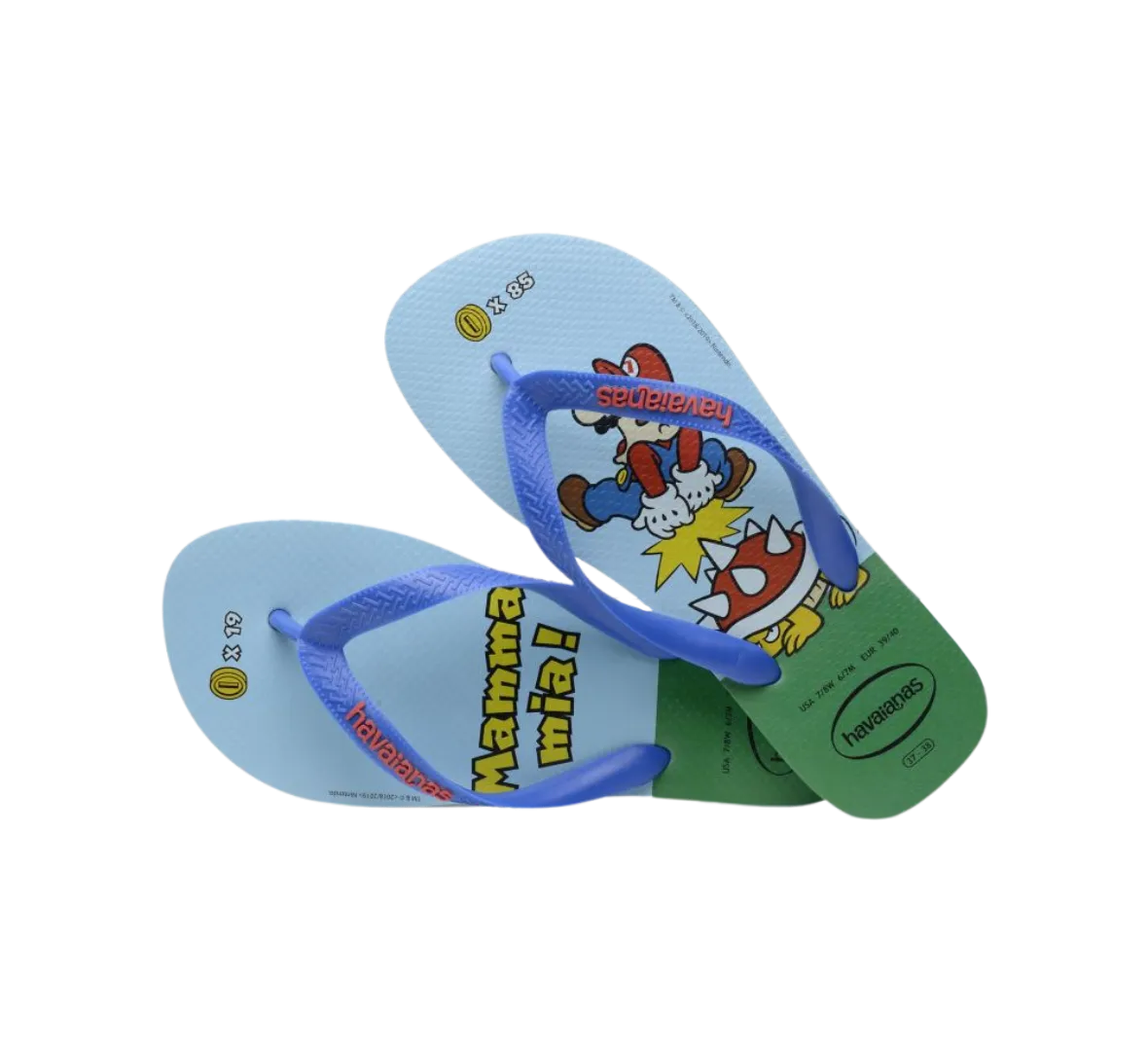 Mario Bros Flip Flops