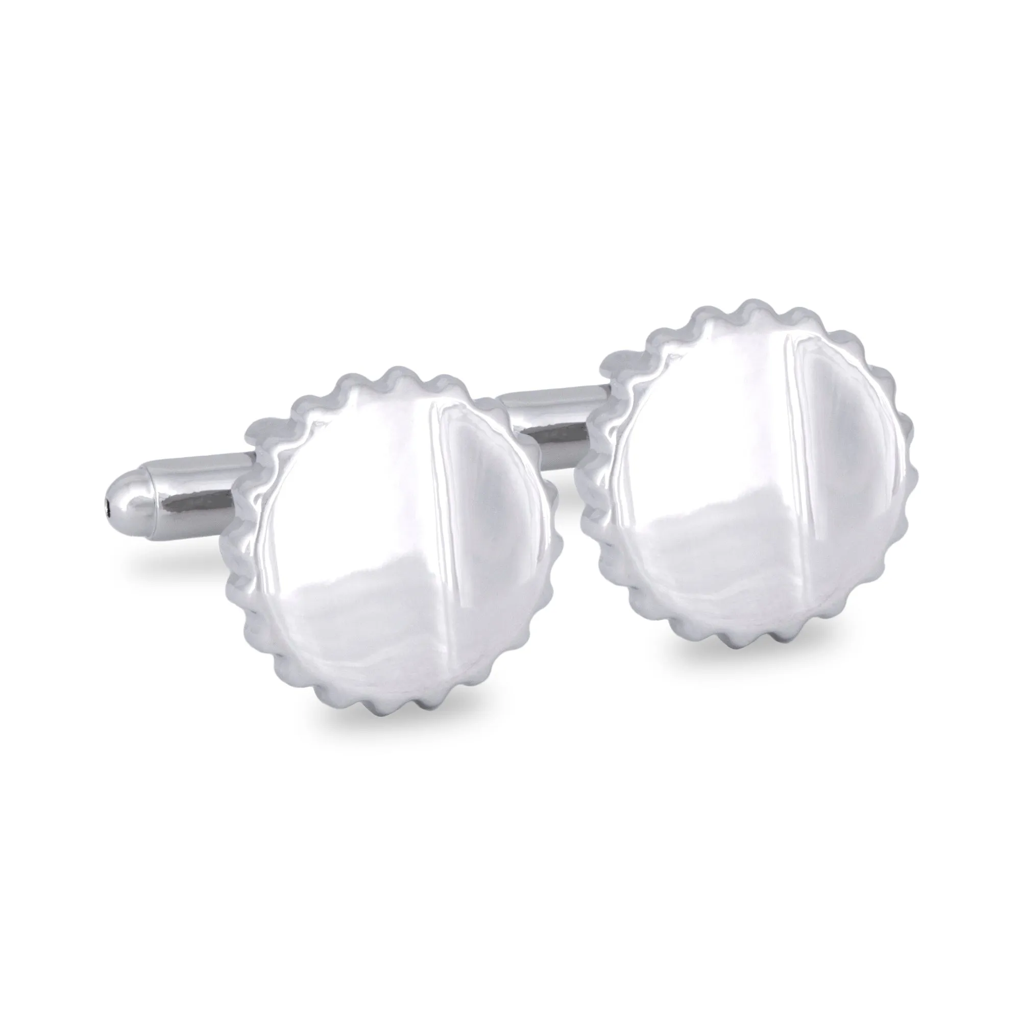 MarZthomson Bottle Cap Cufflinks in Silver  (Online Exclusive)