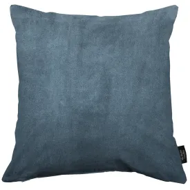 Matt Petrol Blue Velvet Modern Look Plain Cushion