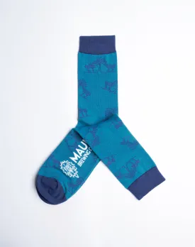 Maui Brewing Company Tropical Palm Tree Crew Socks