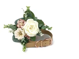 Mauve and Ivory Succulent Wedding Collar