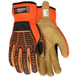 MC503S CutPro UltraTech Mechanics Gloves, Small, Leather, Orange