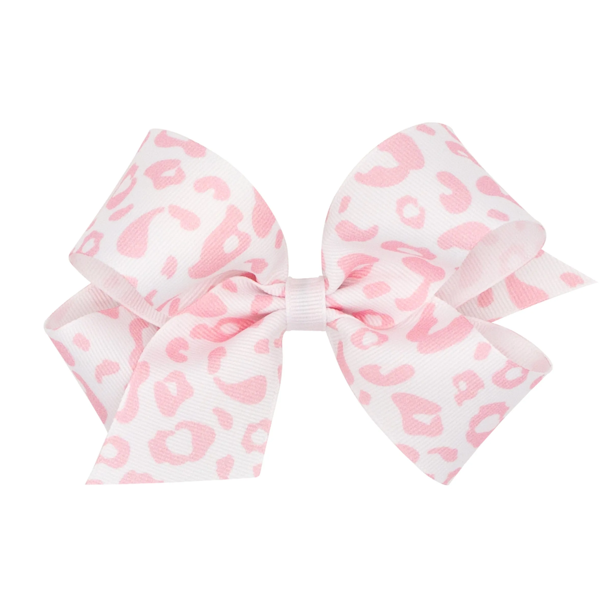 Medium Leopard Grosgrain Hair Bow on Clippie - 6 Colors