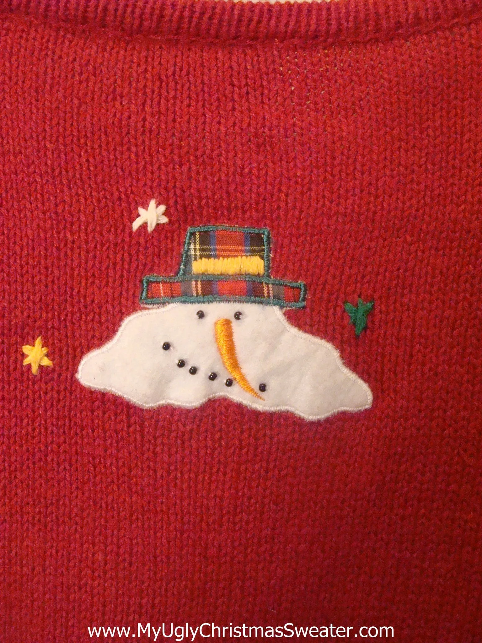 Melting Snowman 2sided Funny Christmas Sweater Vest