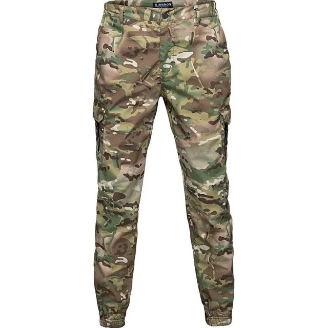 Men Fashion Streetwear Casual Camouflage Cargo Pants