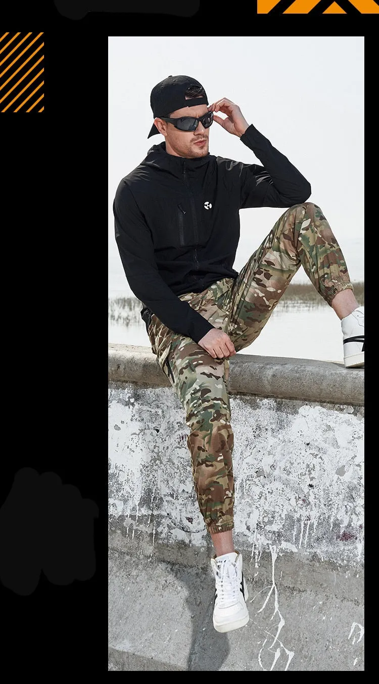 Men Fashion Streetwear Casual Camouflage Cargo Pants