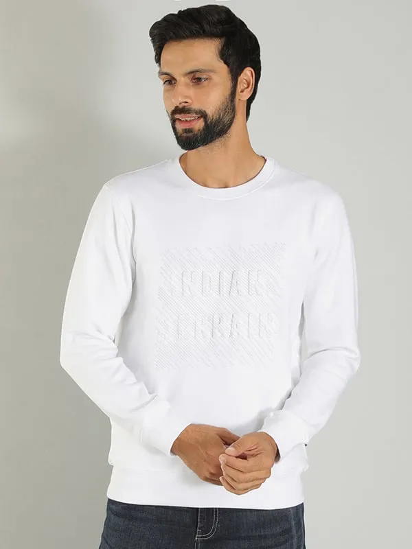 Men Graphic Crew Neck Sweatshirt