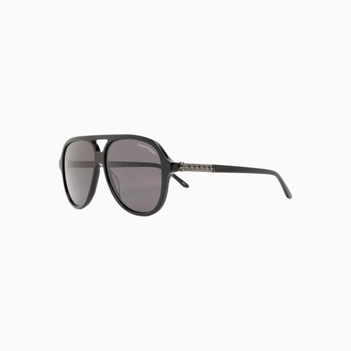 Men's Alexander McQueen Tinted Pilot Frame Sunglasses