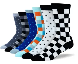 Men's Awesome Checkered & Polka Dot Bundle - 6 Pair