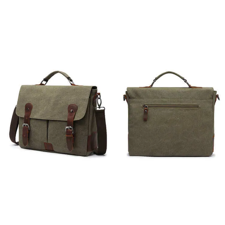 Men's Canvas Laptop Messenger Bag - Fits 13" Laptop