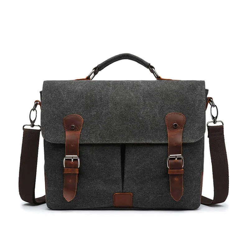 Men's Canvas Laptop Messenger Bag - Fits 13" Laptop