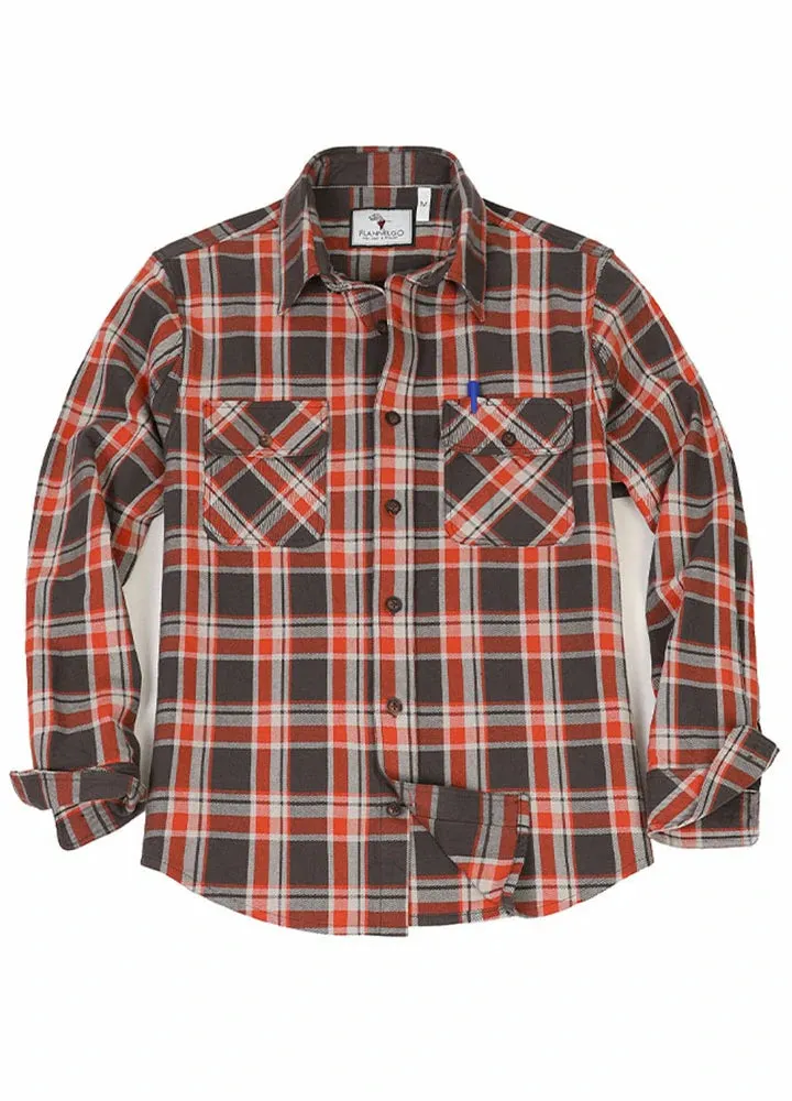 Men's Free Swingin' Workwear Flannel Shirt,100% Cotton