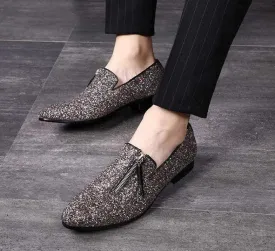 Men's glittered loafers