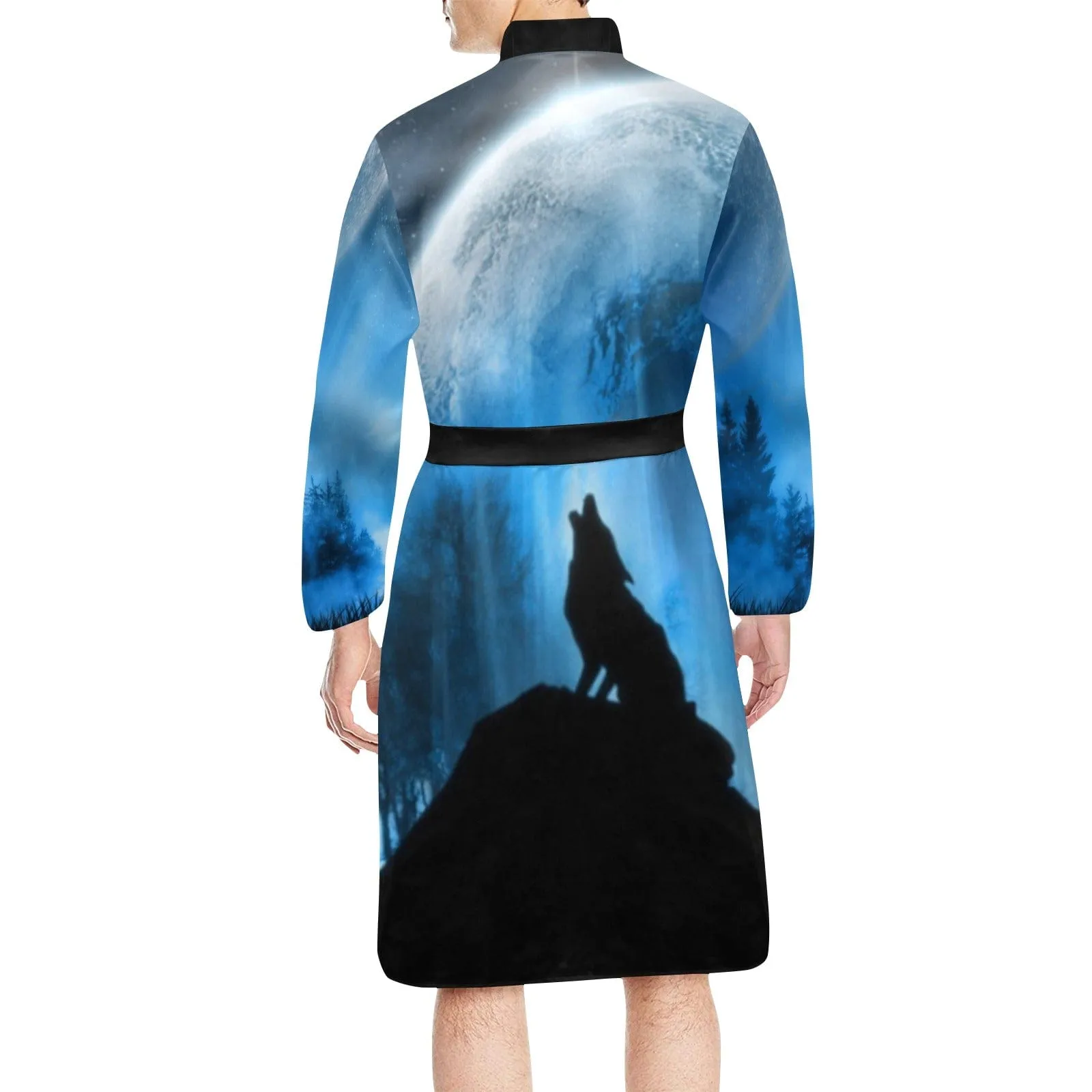 Men's Howling Wolf Night Robe