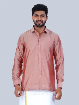 Men's Karishma Fullhand Shirt Only Mauve  - Thangamagan