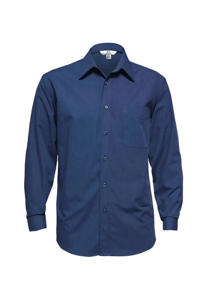 Men's Micro Check Long Sleeve Shirt - SH816