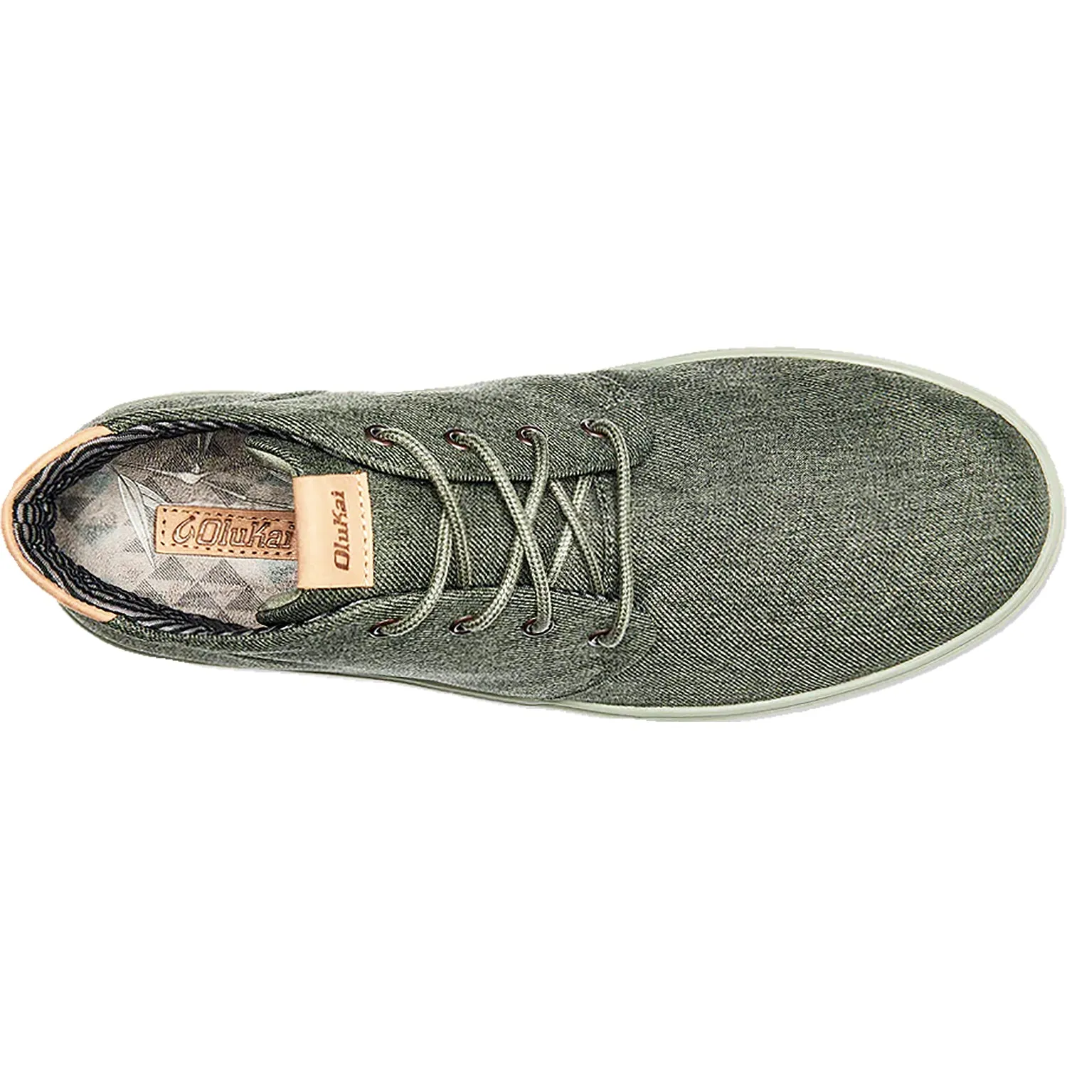 Men's OluKai Nana Hele Wai'apo Dusty Olive Canvas