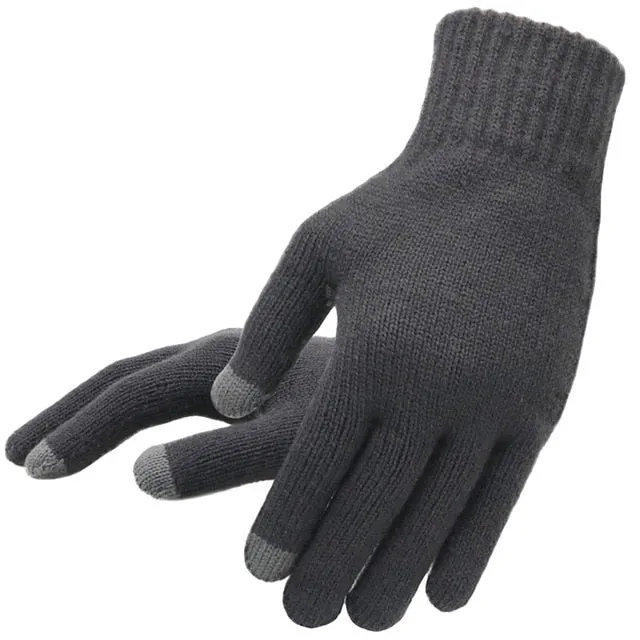 Men's Winter Touch Screen Knitted Gloves