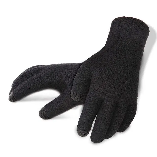 Men's Winter Touch Screen Knitted Gloves