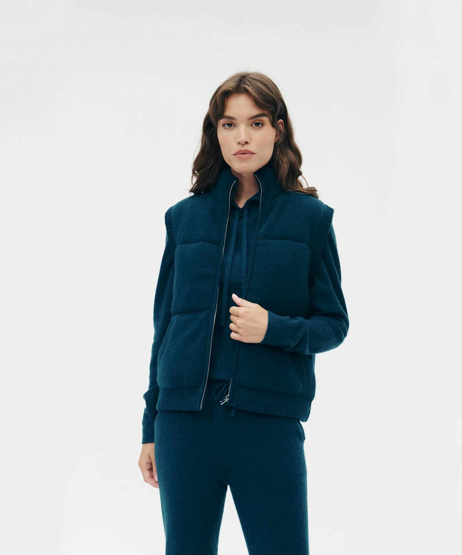 Merino Cashmere Puffer Vest