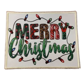 Merry Christmas Lights Patch