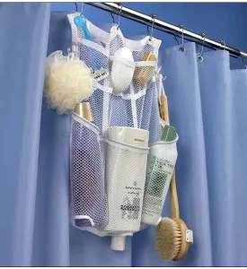 Mesh Shower Rod Organizer