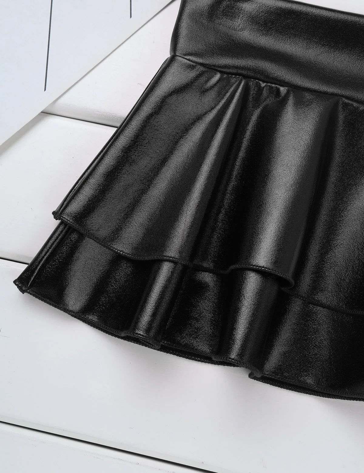 Metallic Layered Skirt