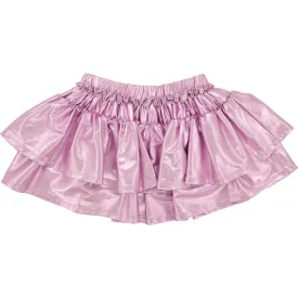 Metallic Ruffle Skirt- Lavender